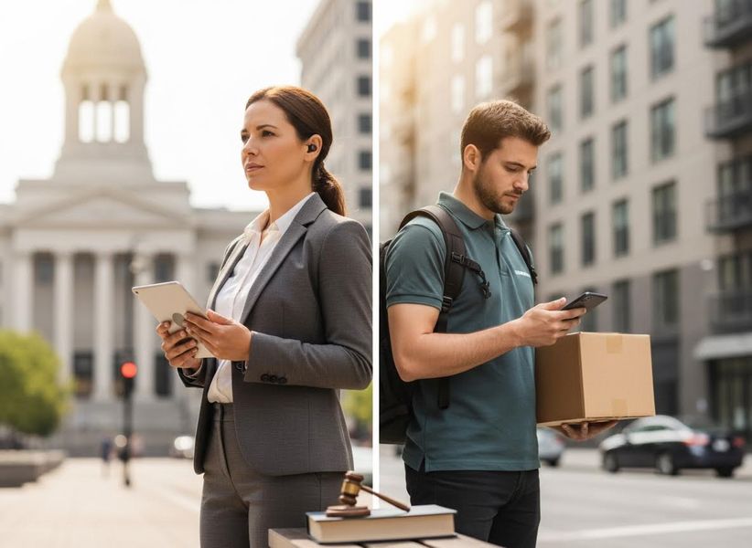 Law Professional and Delivery Service with Technology