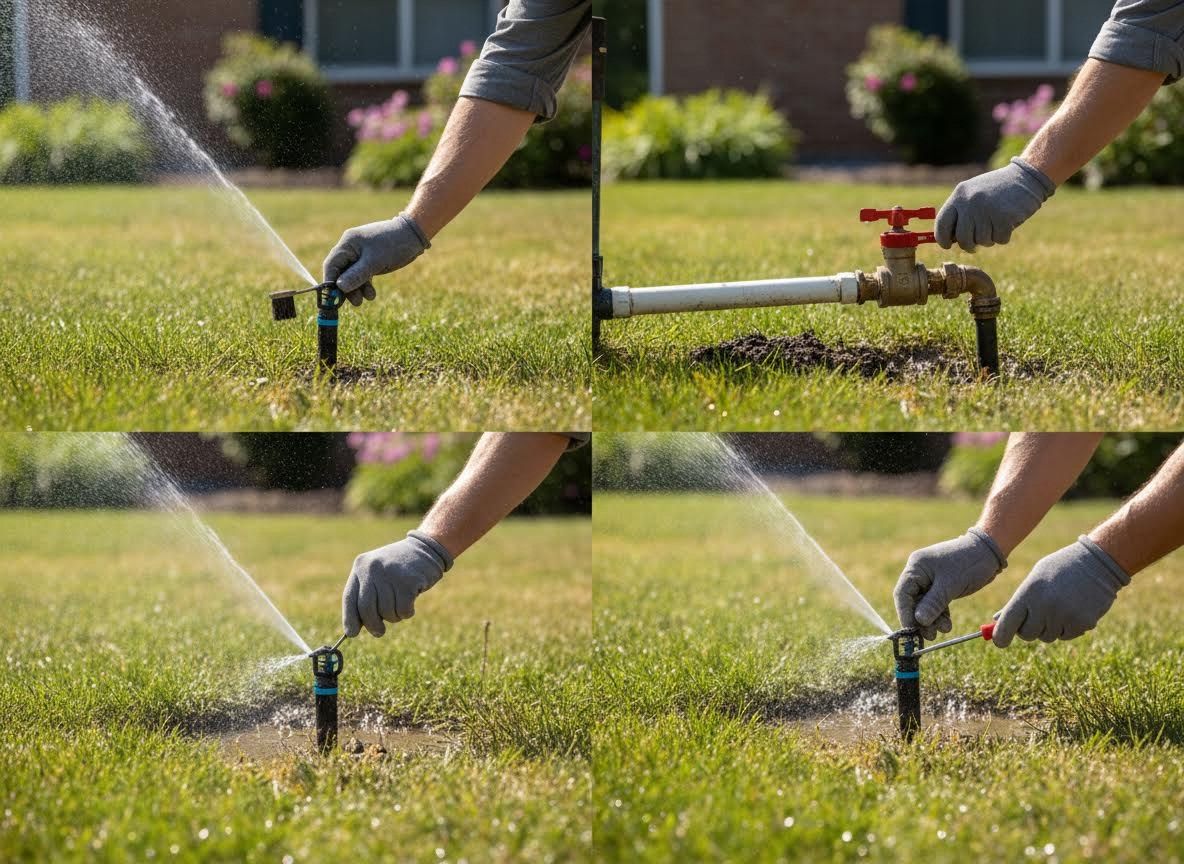 Lawn Sprinkler System Adjustment and Maintenance