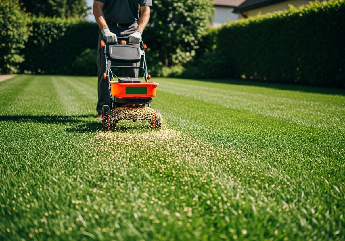 Fertilizing Lawn