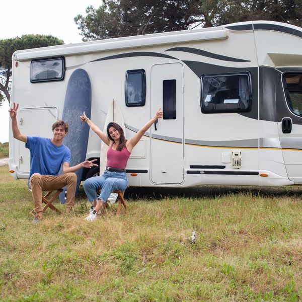 couple in rv park