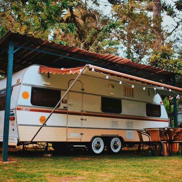 rv under canopy
