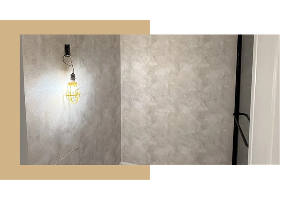 Grey/painted design wallpaper