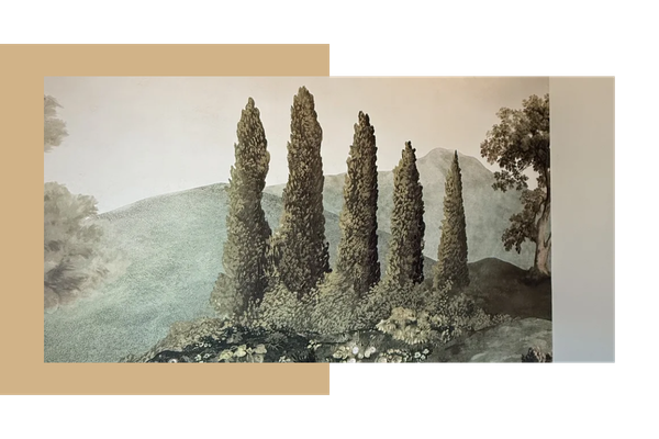 Elegant wallpaper painting