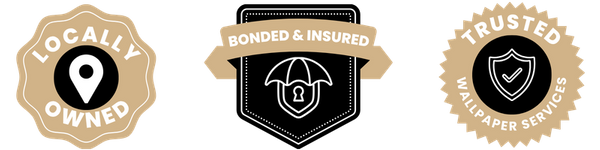 Locally owned. Bonded and Insured. Trusted wallpaper services.