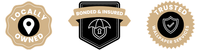 Locally owned. Bonded and Insured. Trusted wallpaper services.