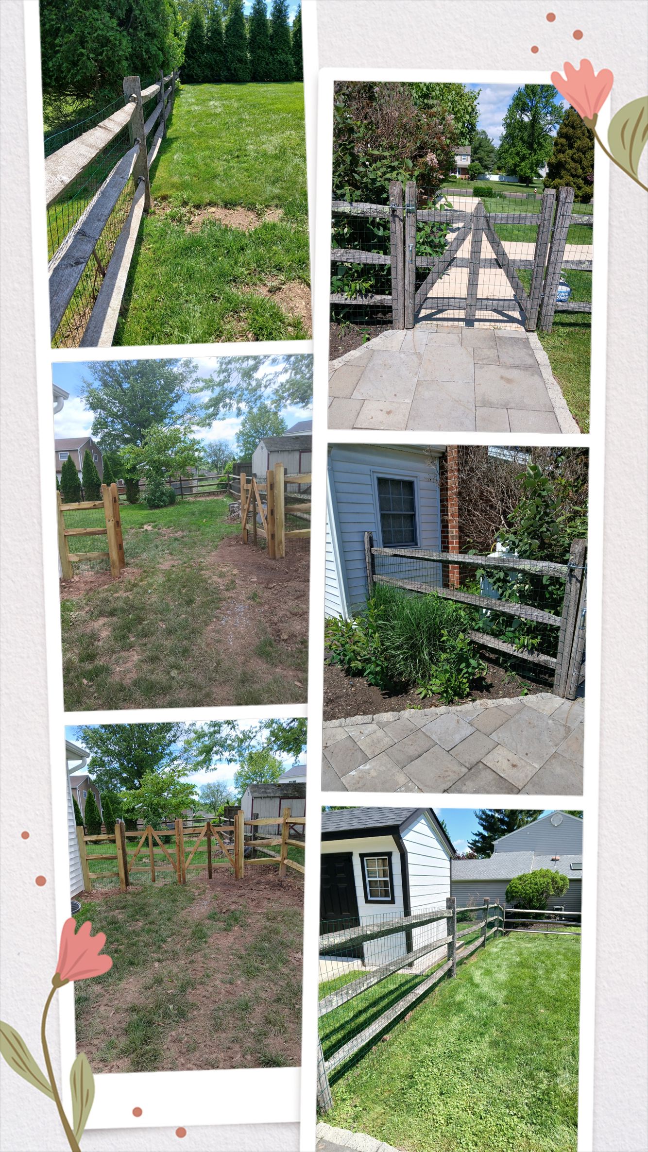 before and after fence photos