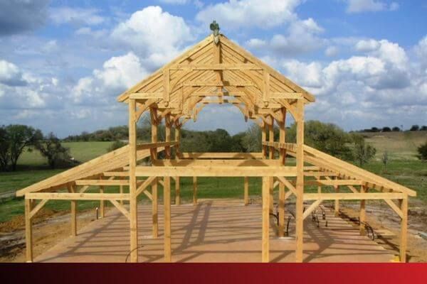 barn being built