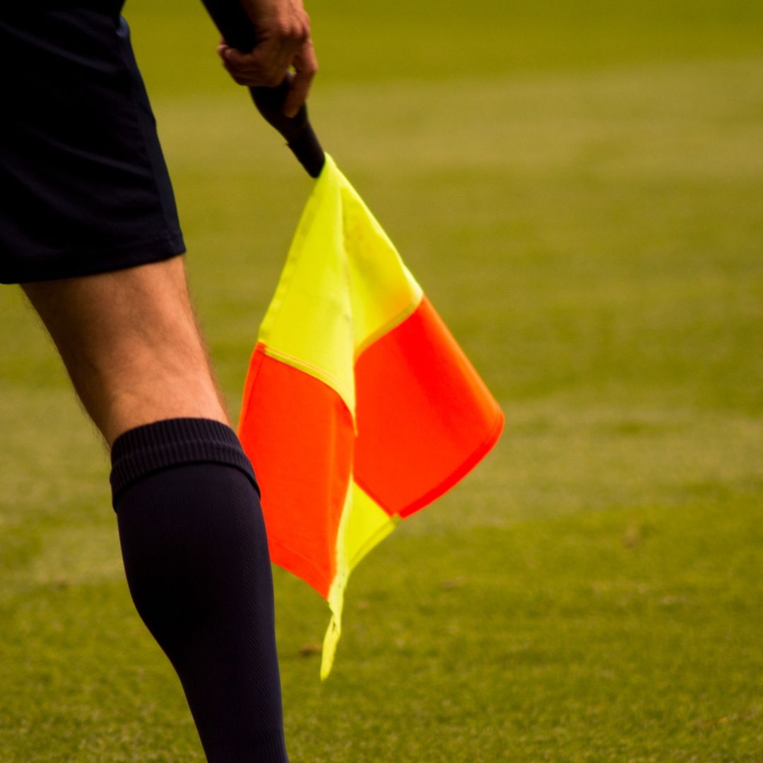 Soccer Referee with Flags