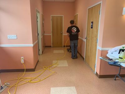 Performing Vinyl Tile Floor Cleaning