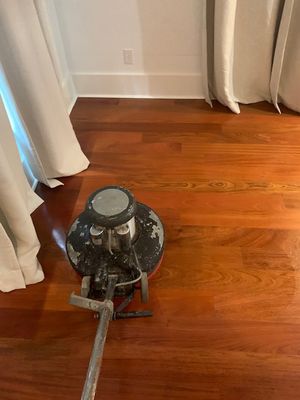 Performing Buffing on Warm Wood Floors