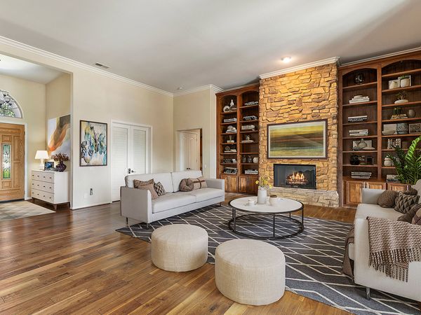 Image of gorgeous upscale living room staged to sell