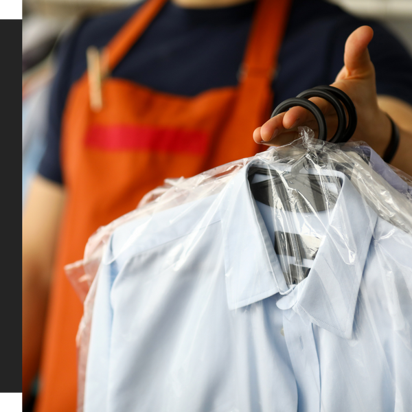 handing out dry cleaned clothes handing out dry cleaned clothes