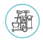 cleaning cart icon