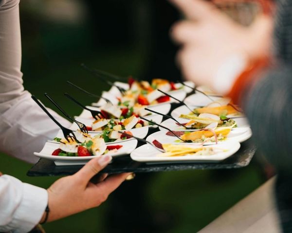 food being served at corporate event 