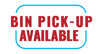 Bin Pick-up Available
