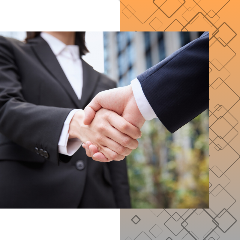 handshake, business suits