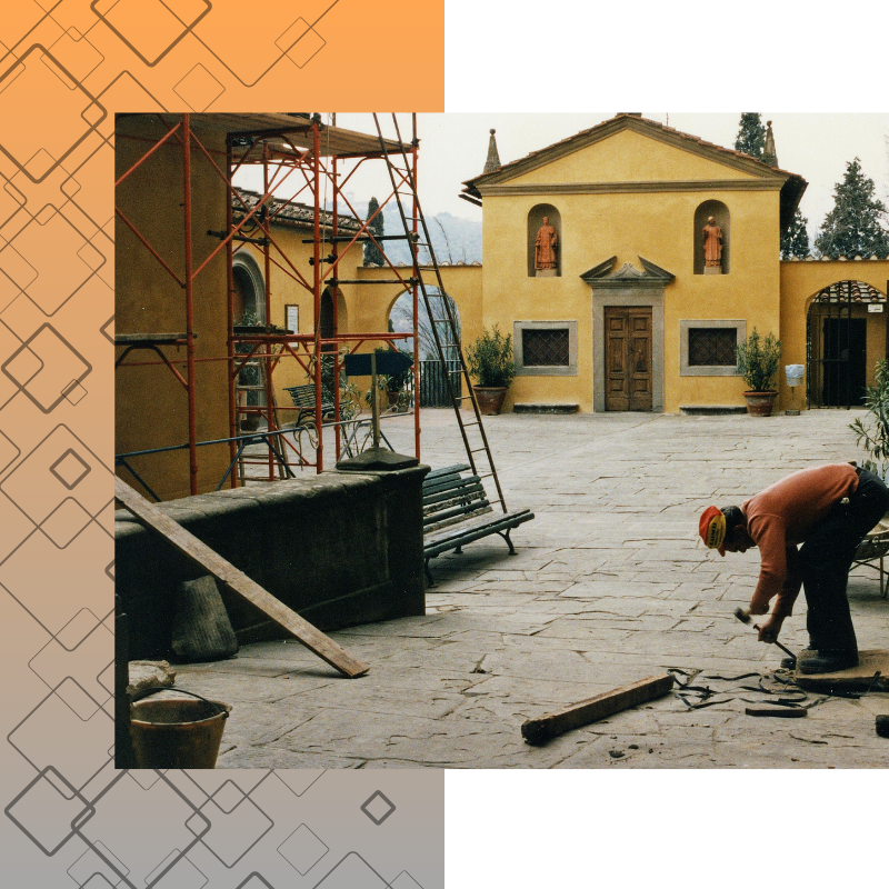 Building restoration.