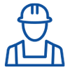 a person wearing a hardhat icon