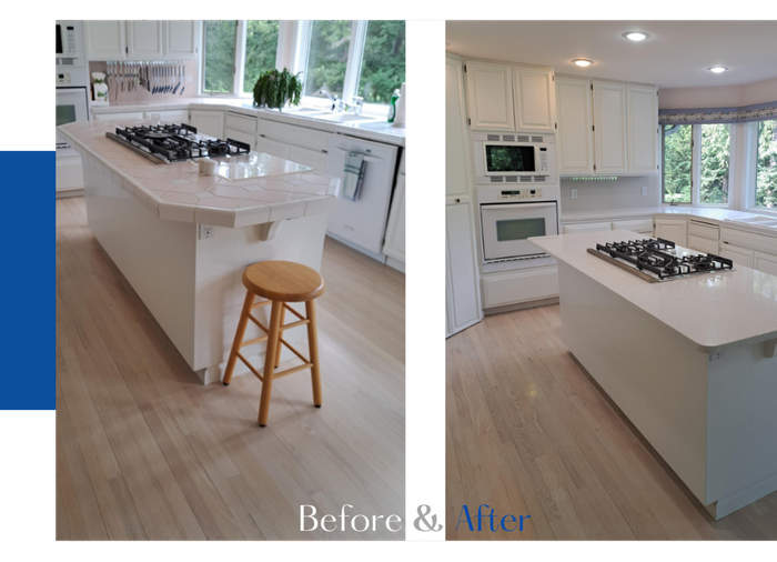 before and after kitchen remodel