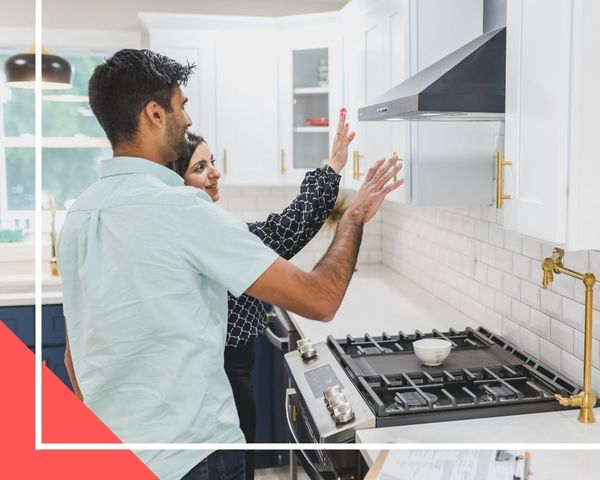 couple touring a home