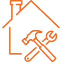 roof repair tools icon