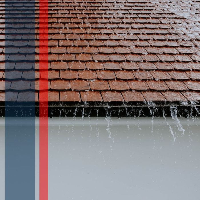 rain running off of roof