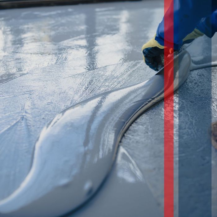 Epoxy being poured