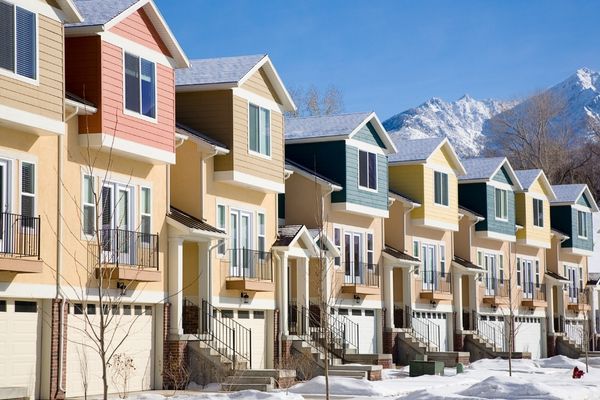 row of townhomes