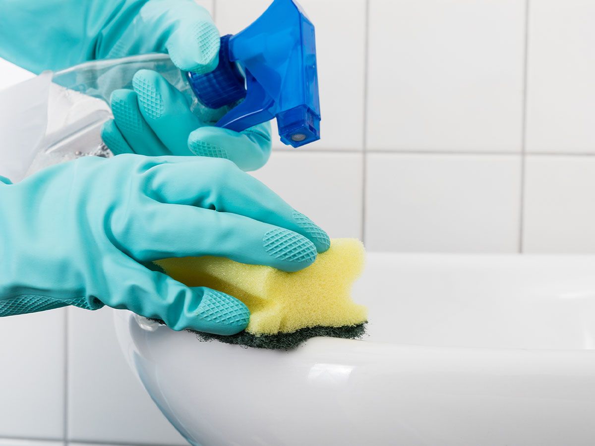 sponge on sink