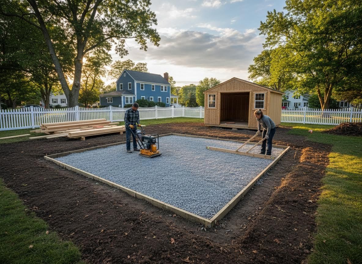 Preparing a Gravel Shed Foundation