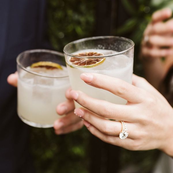 couple with alcoholic drinks