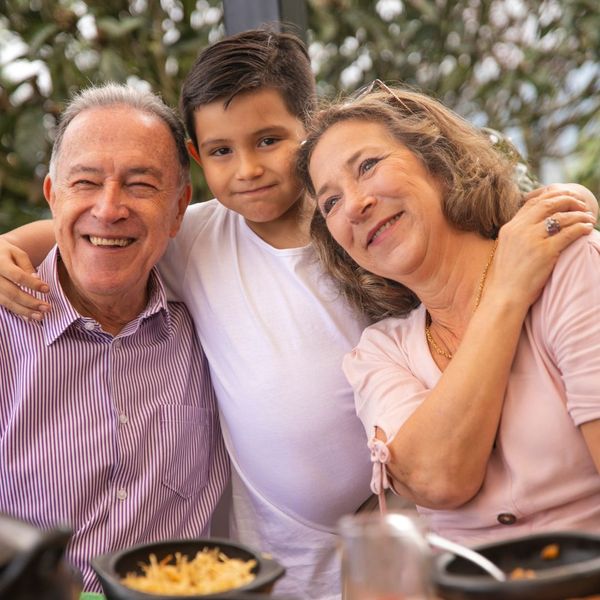 Grandparents and grandchildren.