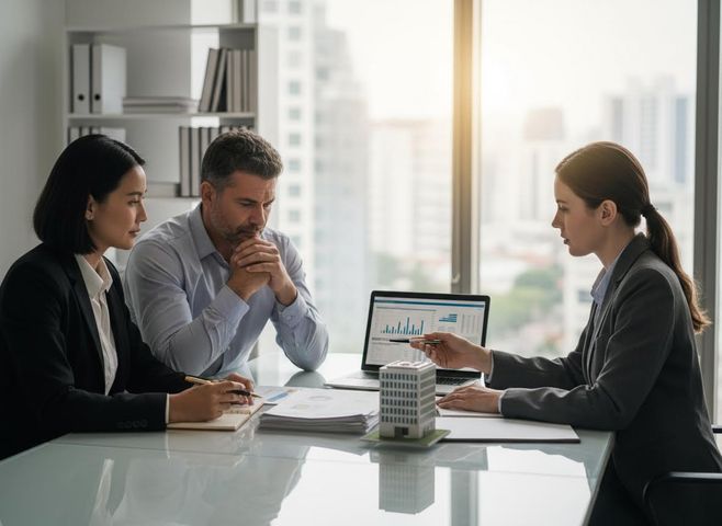 Real Estate Business Meeting and Consultation