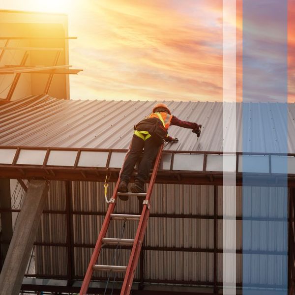 attaching a metal roof 