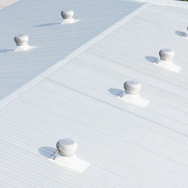 commercial roof from above