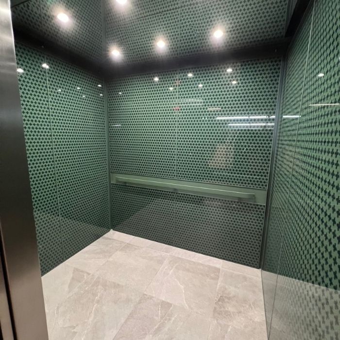 custom green elevator