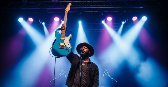 Blues music artist.