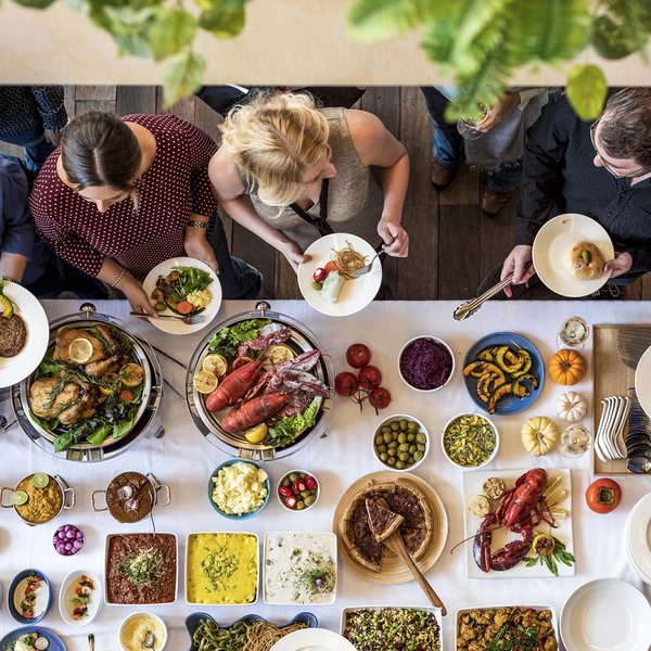 beautiful spread of food at private event