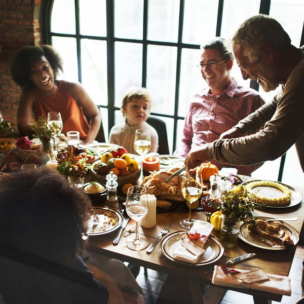 Family sharing a meal at a Family Reunion