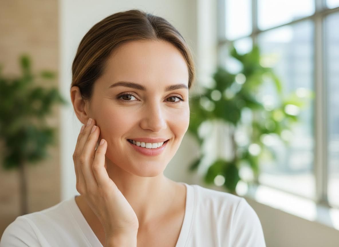 Smiling Woman with Radiant Skin
