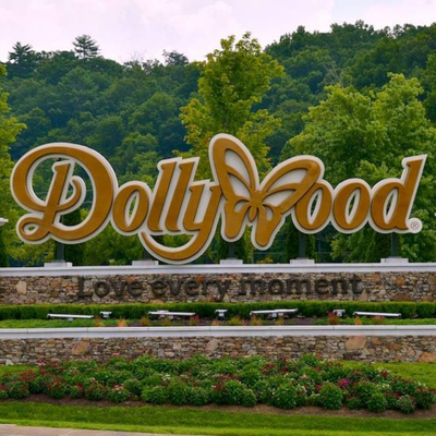Dollywood sign in Pigeon Forge TN