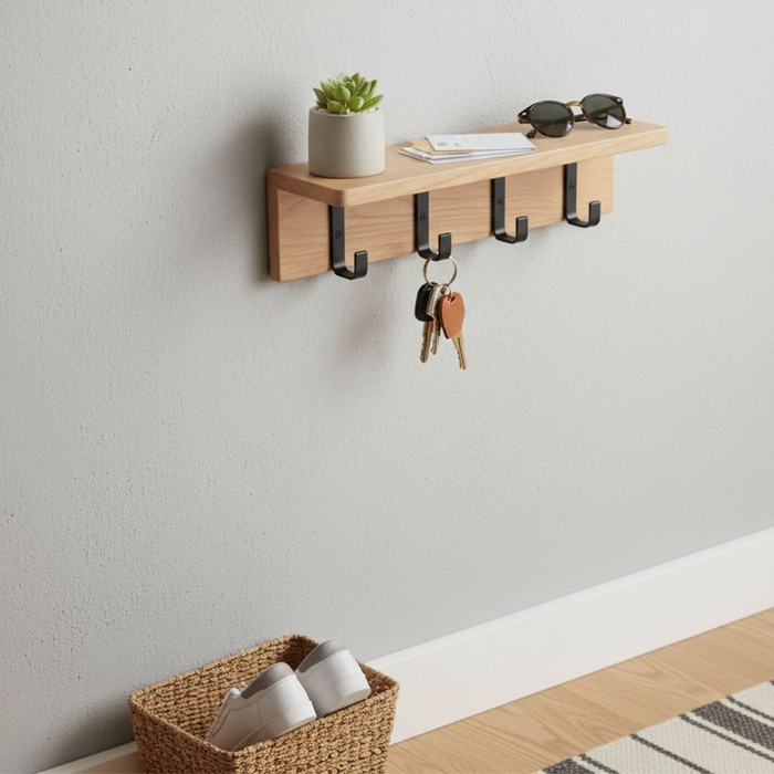 stylish and functional place to hang keys