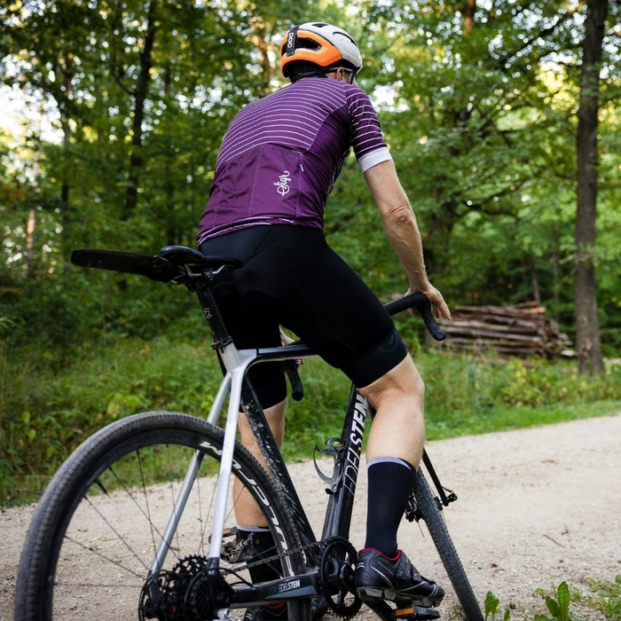 person riding a bike