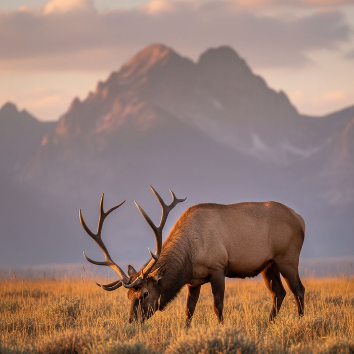 elk by the mountains elk by the mountains