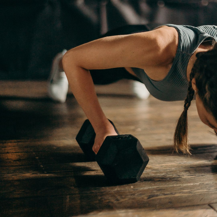 woman working out