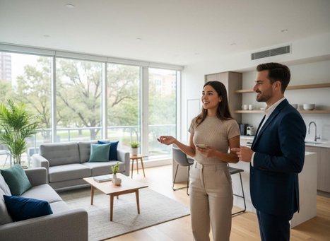 person touring an apartment