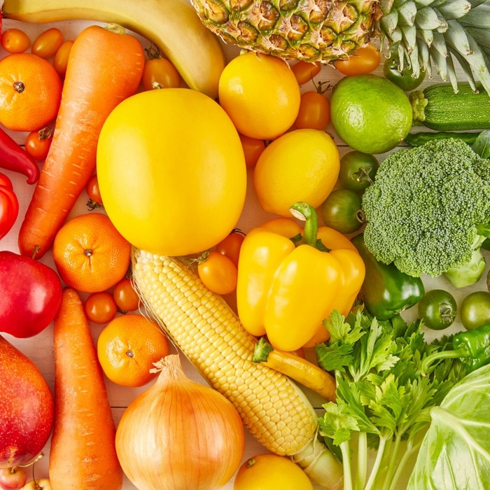 fresh fruit and vegetables