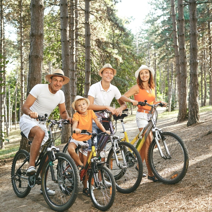 family biking family biking