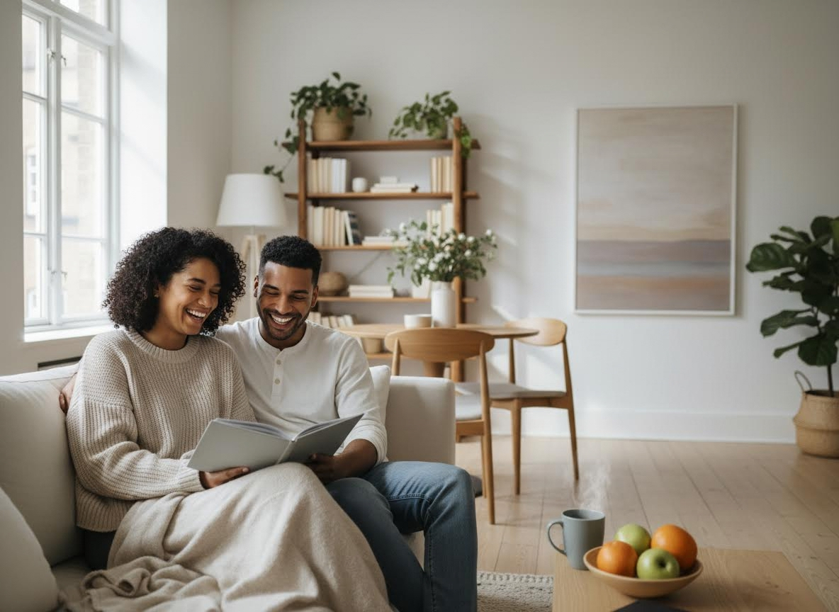 couple in an apartment