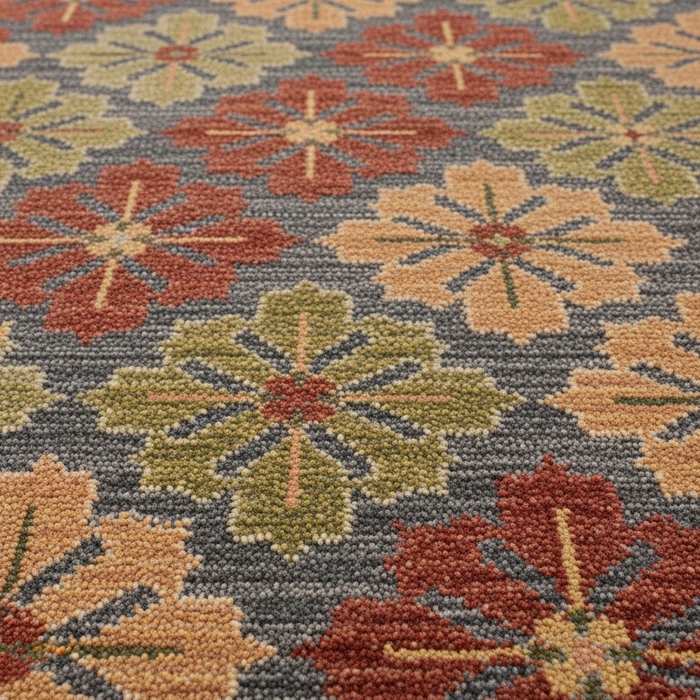 close-up of an area rug